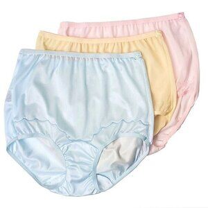 NWT Dixie Belle Panty Classic Nylon Full Brief Underwear 3 Pack sz 9 2X (43-45)